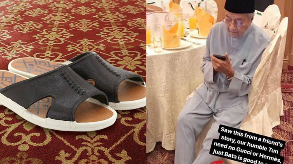 Mahathir Gets Kudos On Social Media For S 4 Sandals Cna