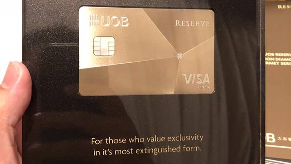 Plaque Displaying Diamond Embellished Uob Card Sparks Ridicule Online Cna