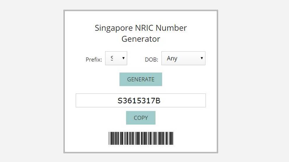 Malaysian Nric Number Generator