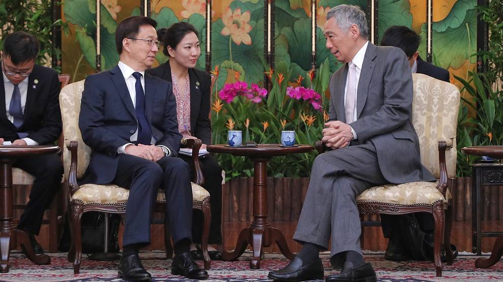 Singapore leaders, China Vice Premier Han Zheng reaffirm good progress ...