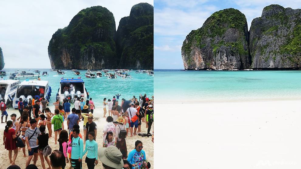 famous maya bay after tourist ban