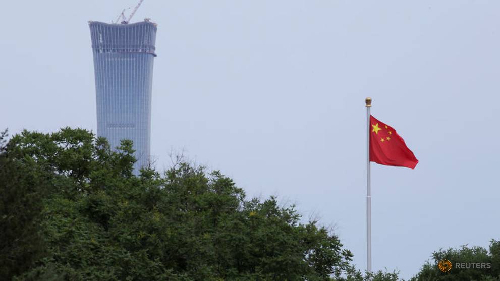 Image result for A Chinese flag flutters at Tiananmen Square in central Beijing, China on June 8, 2018.
