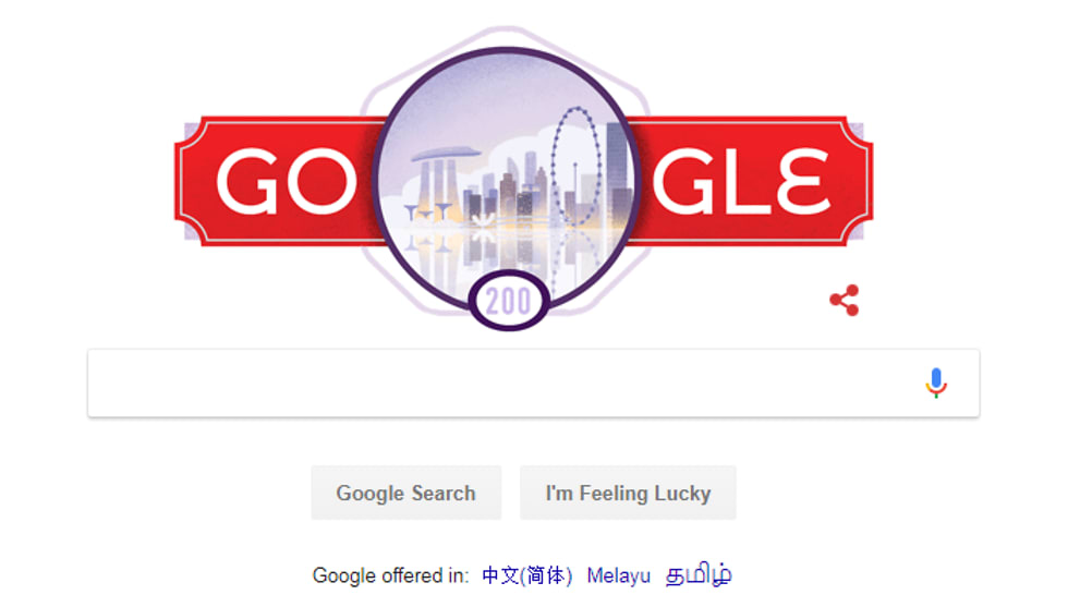 Google marks Singapore Bicentennial with special Doodle - CNA