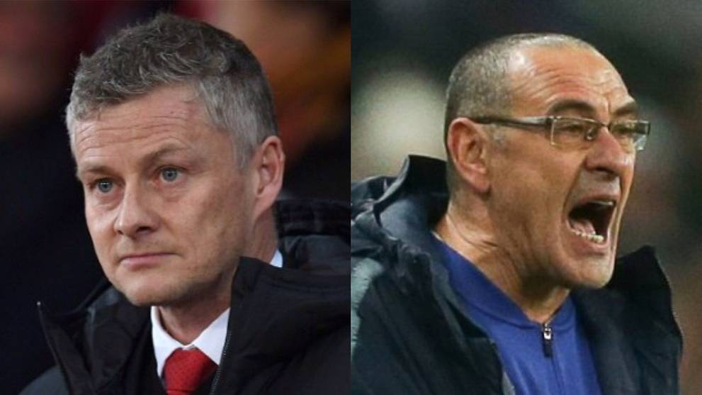 Image result for ole gunnar vs sarri