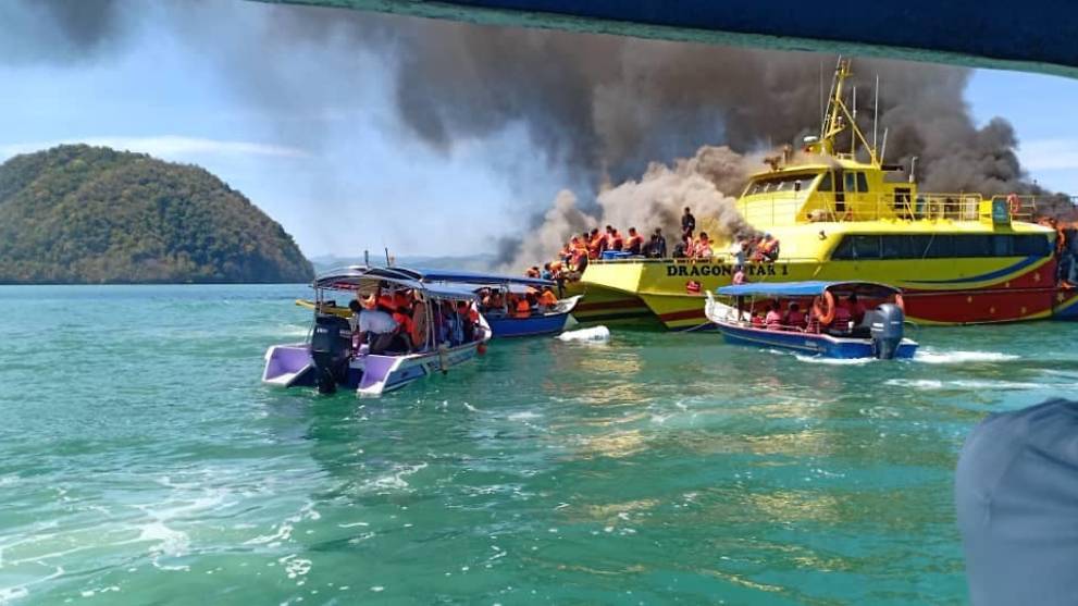 Langkawi Ferry Fire Malaysia Suspends Dragon Star Services Cna
