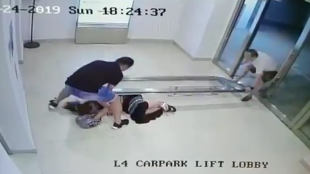 Woman taken to hospital after being hit by falling glass door at ...