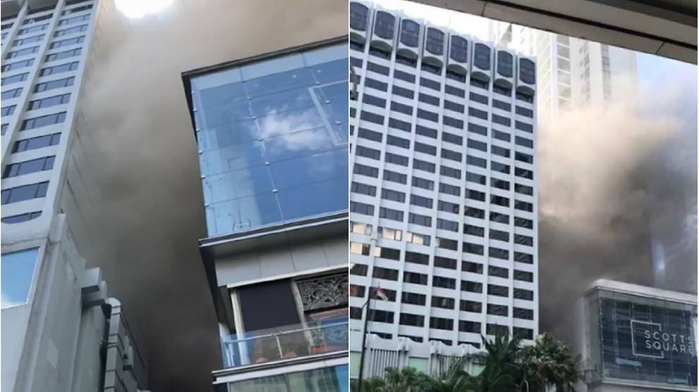 Fire Breaks Out At Grand Hyatt Hotel In Orchard Road Area Cna