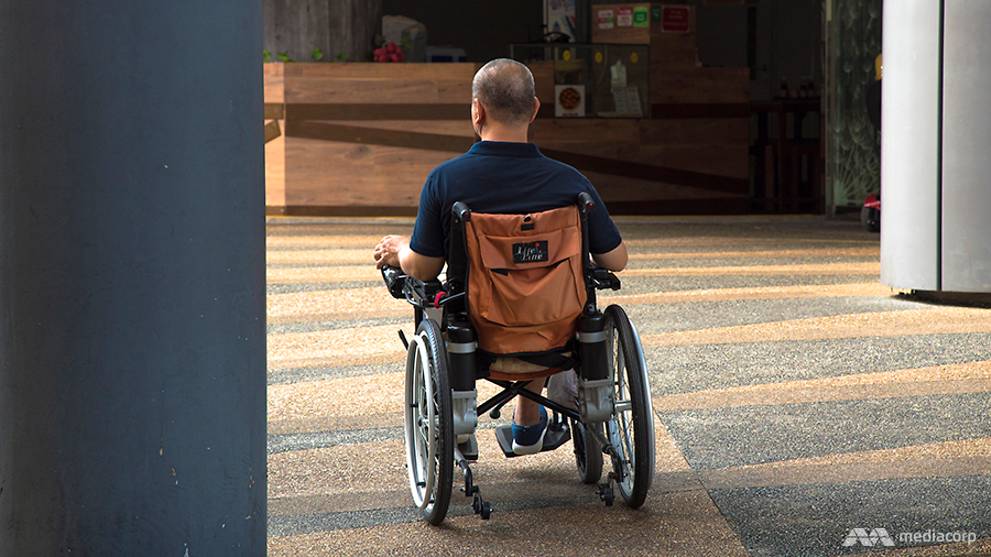 Many people with serious disabilities. Инвалиды Сингапур. Work with people with Disabilities local community in Central Asia.