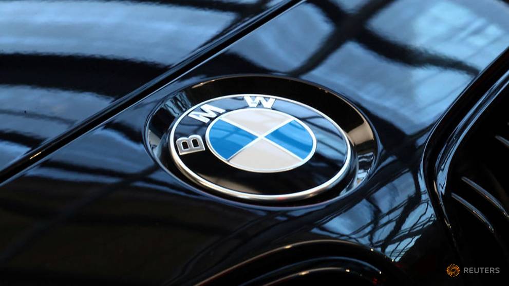 File photo  a logo of german luxury carmaker bmw  is seen ahead of the company s annual news conference in munich 1