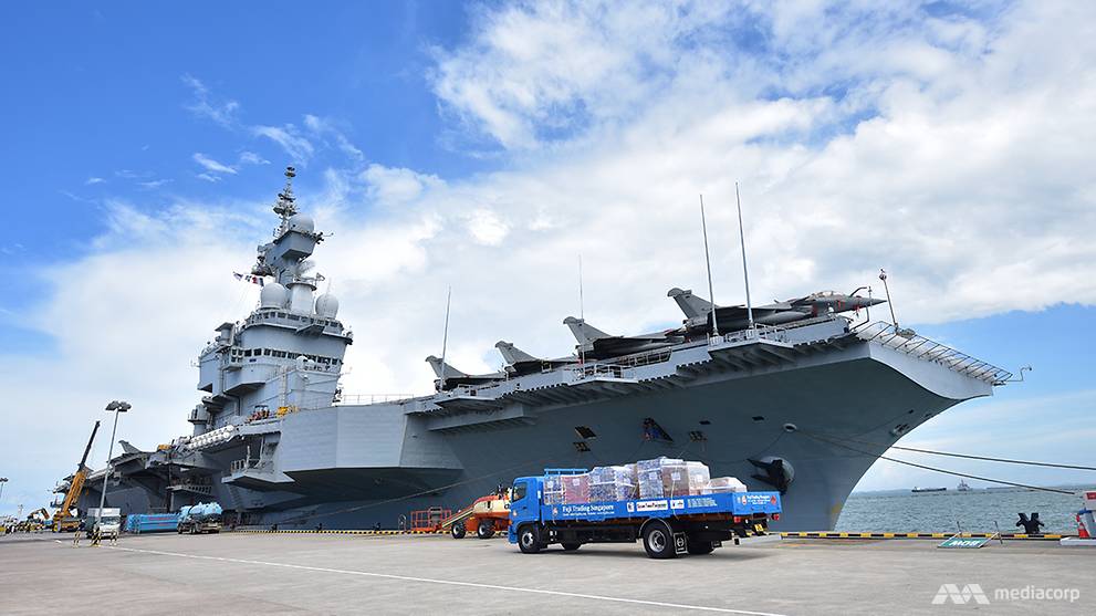 France S Charles De Gaulle Aircraft Carrier Arrives In