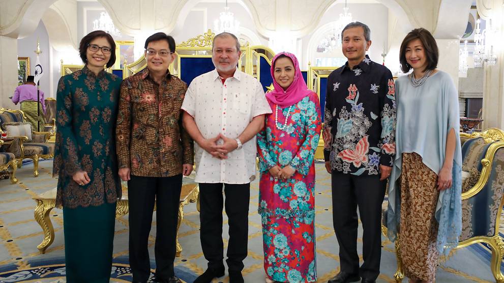 Heng Swee Keat, Vivian Balakrishnan attend Sultan of Johor ...