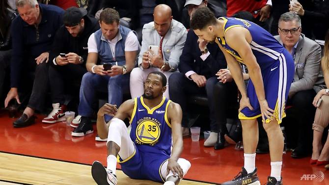 Basketball: Durant’s shock injury exit stuns NBA Finals rivals