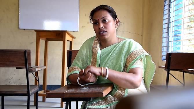 Ripa Datta, a primary school teacher, thought her husband's polytechnic idea was "crazy" at first.