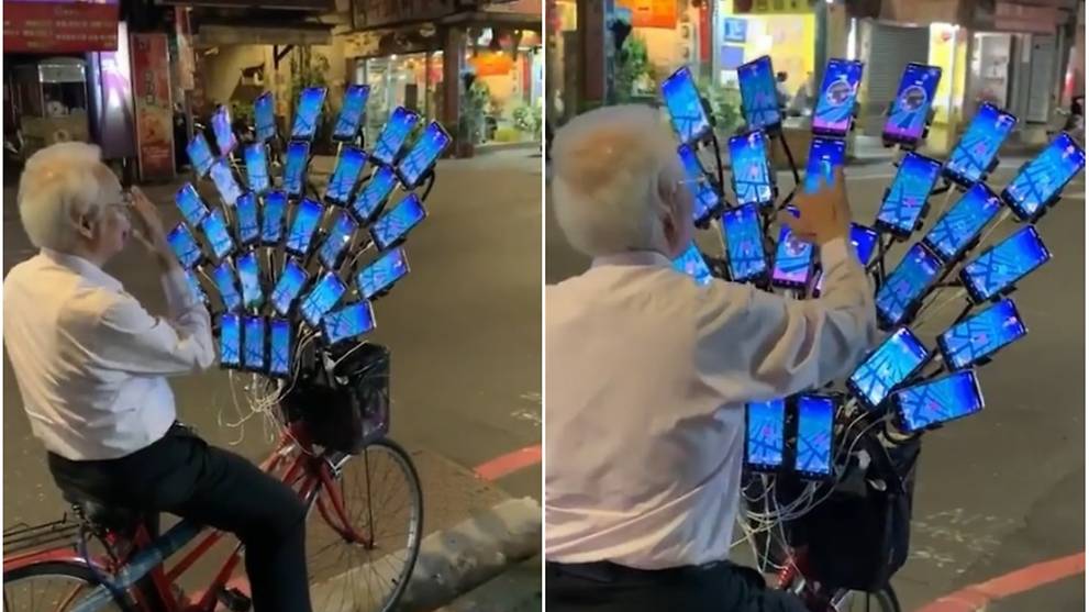 Taiwanese Pokemon Go Grandpa Levels Up With 30 Phones To Catch Them All Cna