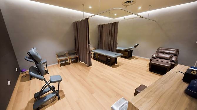 Shopee's new headquarters features an in-house masseuse. Image: Shopee