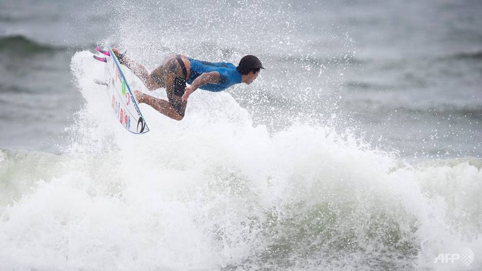 Surfing: Brazil fires warning shot in Olympic qualifier - CNA