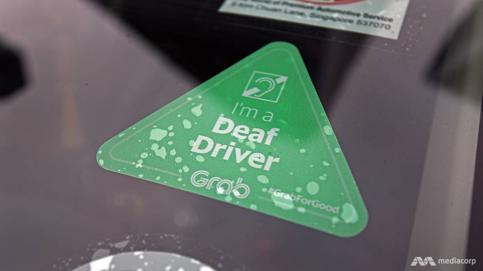 Deaf Grab drivers: 'They can do everything but hear' - CNA