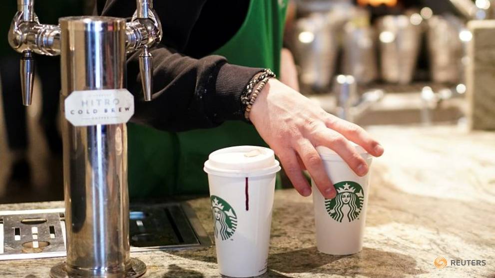 Starbucks stops customers using own cups in bid to contain coronavirus ...