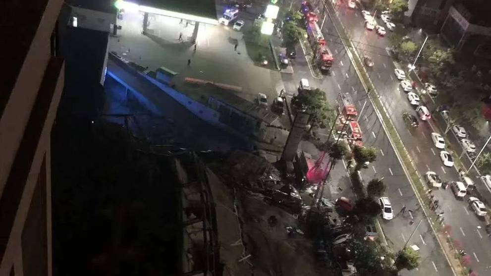 Tin Trung Quốc - Hotel dùng để cách ly Cô-Vi bị xập Xinjia-hotel-collapse