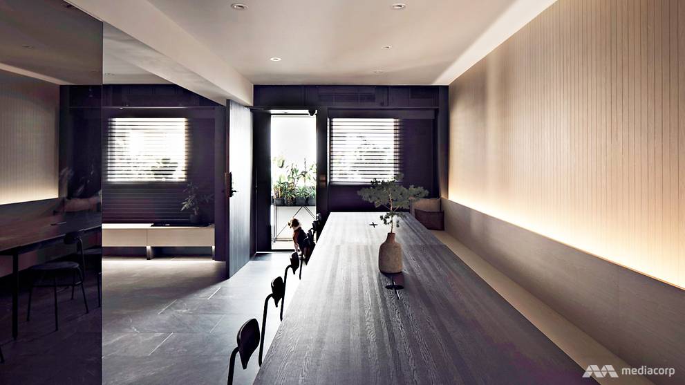 An Old 3 Room Hdb Flat Becomes A Spacious Home With A Glass Foyer Cna Lifestyle Cna