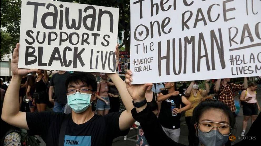 Taiwan Black Lives Matter protest gets indigenous twist