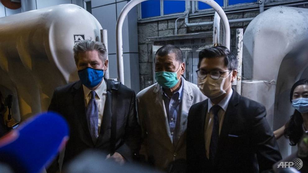 Apple Daily owner Jimmy Lai freed on bail amid Hong Kong ...