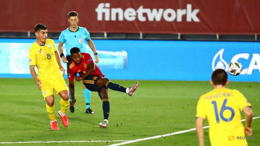 Football Ansu Fati Becomes Spain S Youngest Goalscorer With Strike Against Ukraine Cna