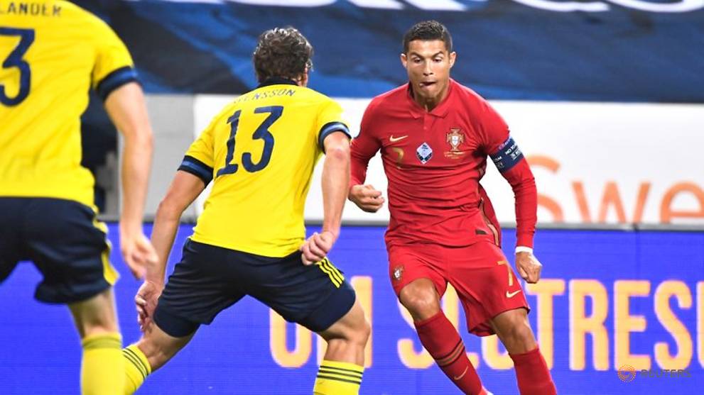 Football Ronaldo Nets 100th International Goal As Portugal Down Sweden Cna