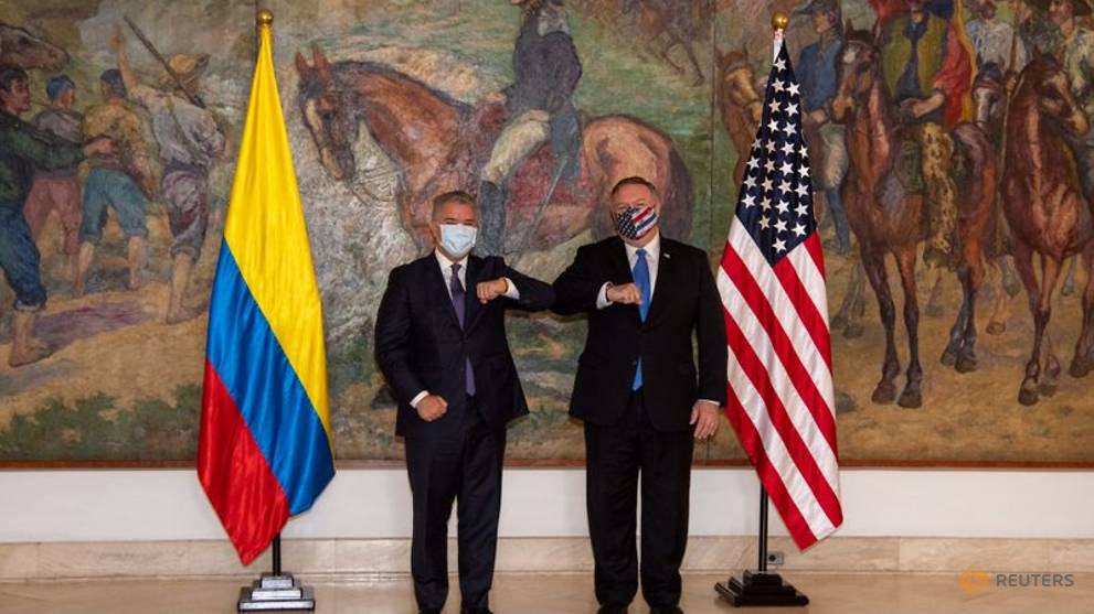 Pompeo hails Colombia’s stance on Maduro, pledges more help in drugs fight