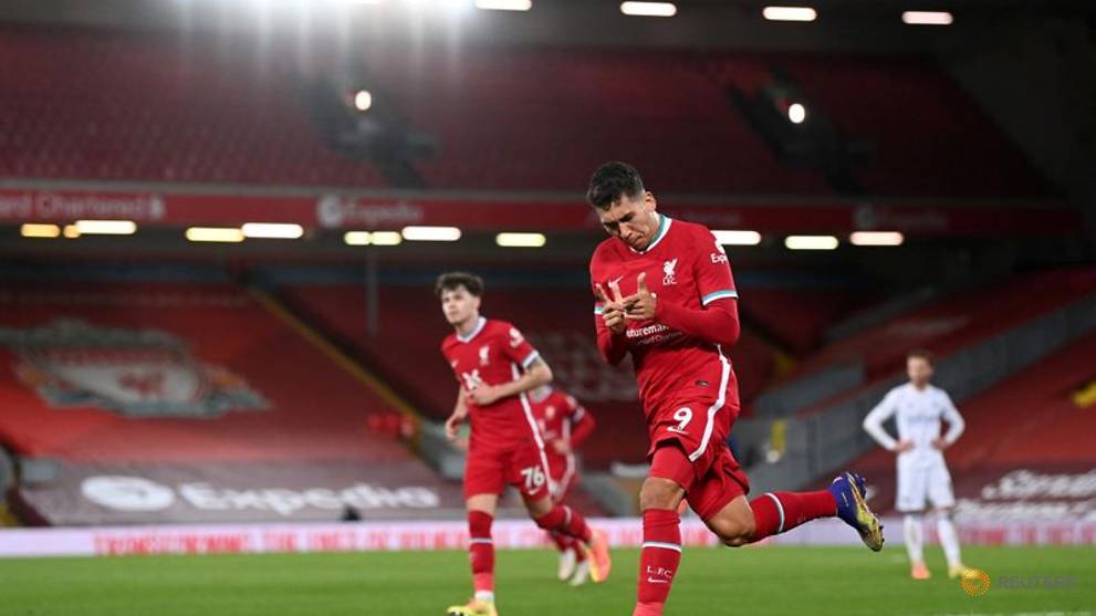 Liverpool go level with leaders Spurs, Arsenal held at Leeds - CNA