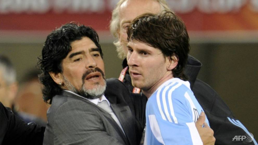 Football Messi Imitated Maradona S Goals And Skills But Not His Lifestyle Cna