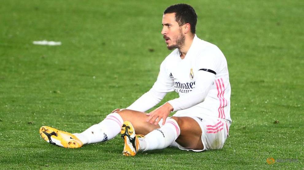 real-madrids-hazard-sidelined-with-thigh-injury