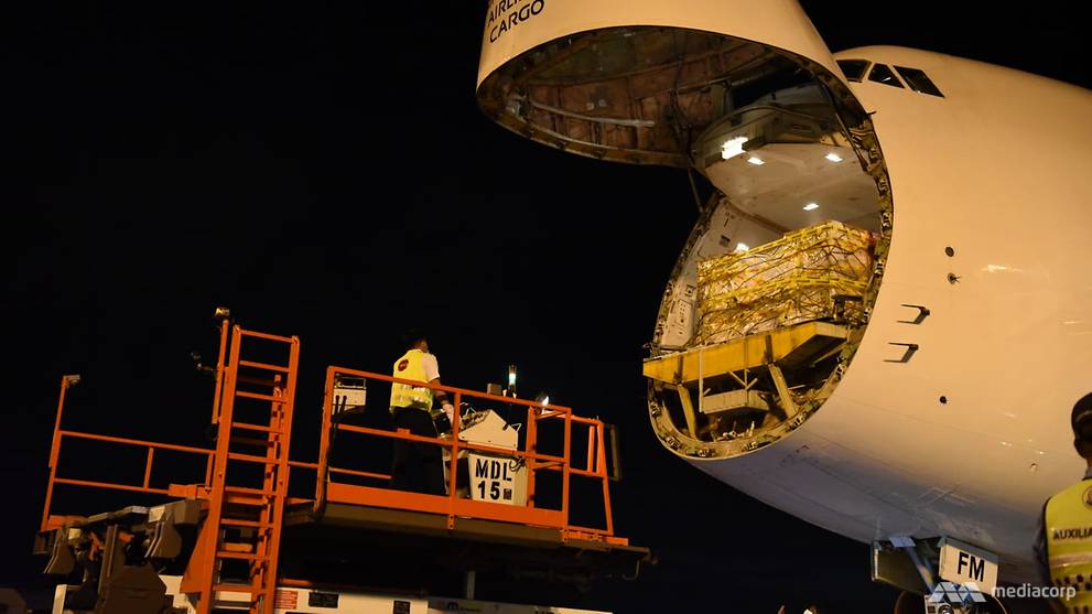 First Shipment Of Covid 19 Vaccines Arrives In Singapore Cna