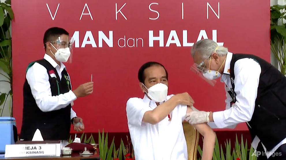 President Jokowi gets Sinovac jab to officially launch Indonesia's COVID-19 vaccination programme