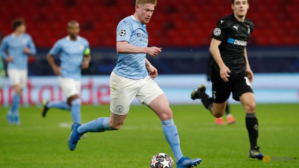 Manchester City stroll past Moenchengladbach into Champions League quarters - CNA