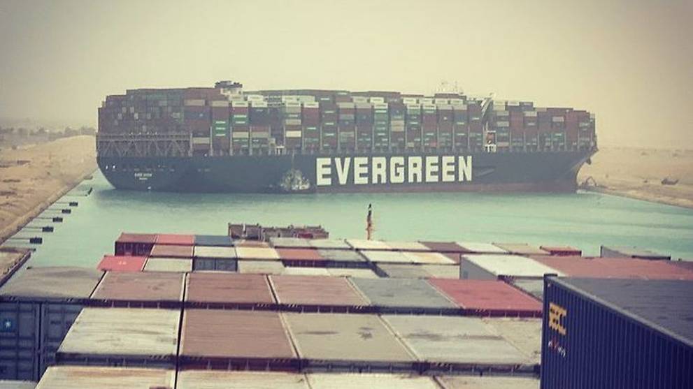 Suez Canal blocked by massive cargo ship - CNA