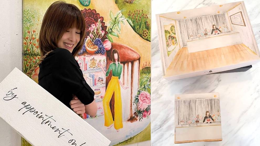 The artist who illustrates Jeanette Aw's packaging for her new patisserie is also her makeup artist - Vimarsana News