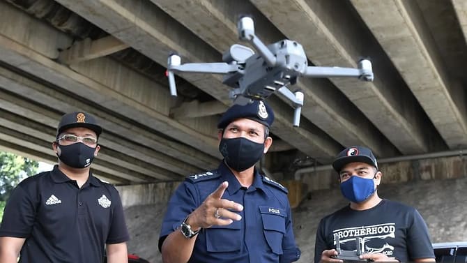 Malaysia: Drohnen überwachen die Körpertemperatur der Bevölkerung – bei erhöhter Temperatur kommen die Einsatzkräfte