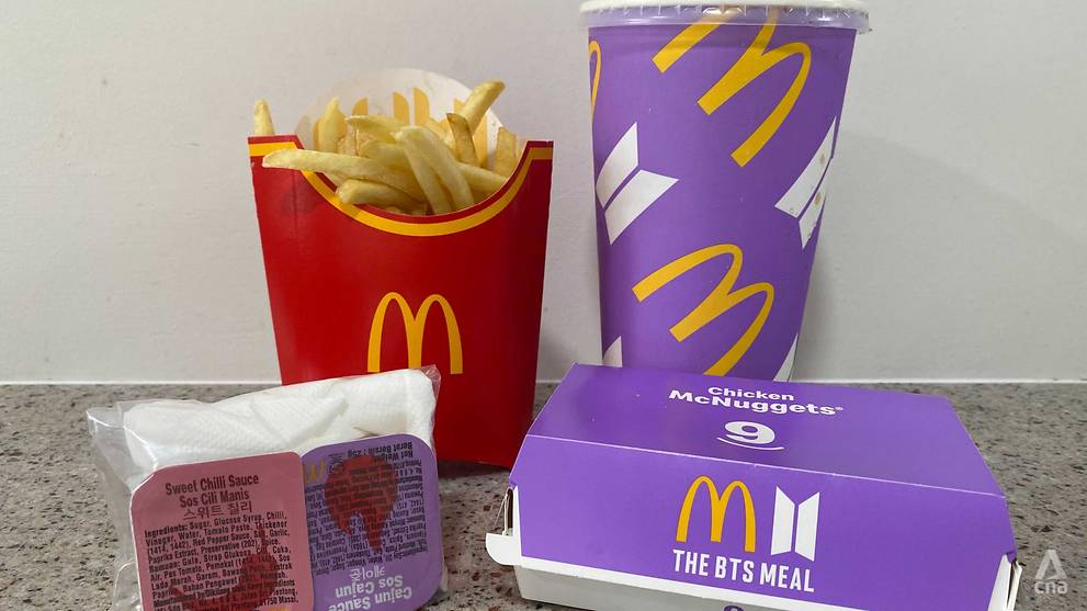 McDonald's BTS Meal lands in Singapore - without the band ...