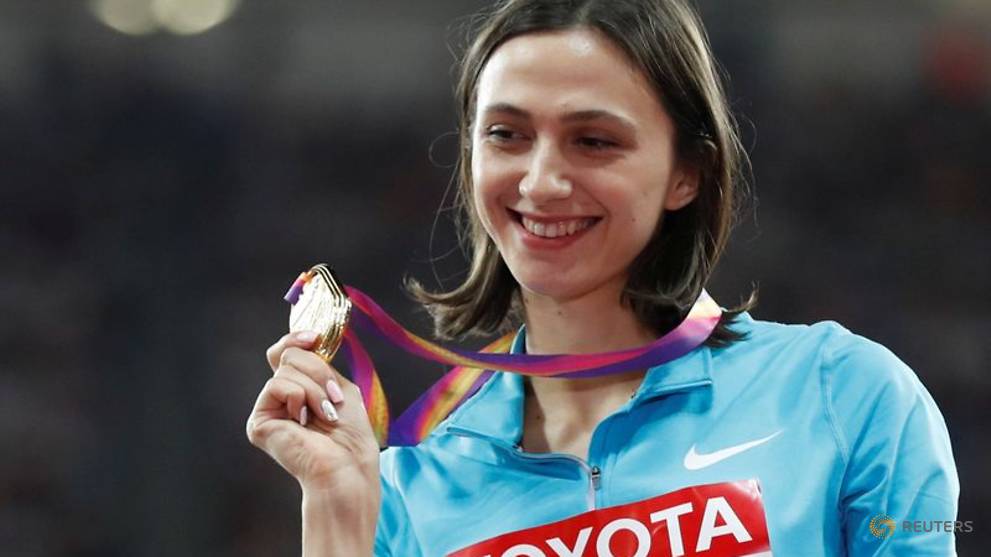Athletics-High jumper Lasitskene, pole vaulter Sidorova to lead Russians in Tokyo