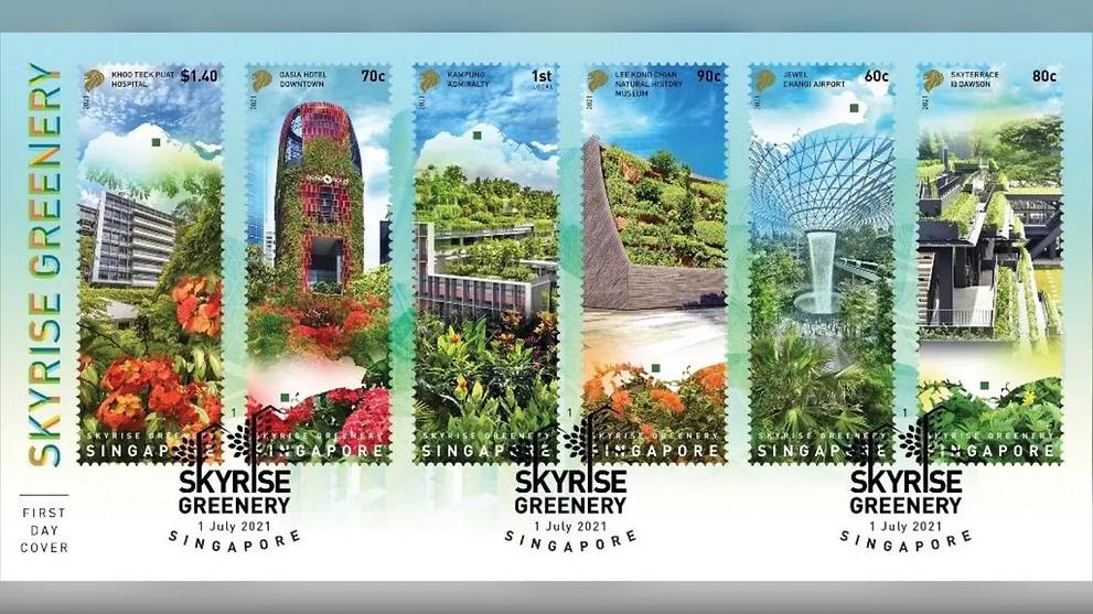 SingPost launches Singapore's 'tallest stamps', featuring buildings with skyrise greenery - Vimarsana News