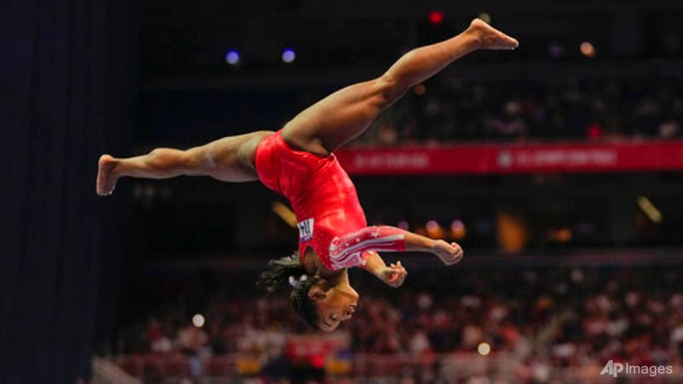 Gymnastics: Biles tackling history - and herself - at ...