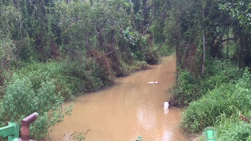 Obstructed ditch near worksite intensified flash floods at ...